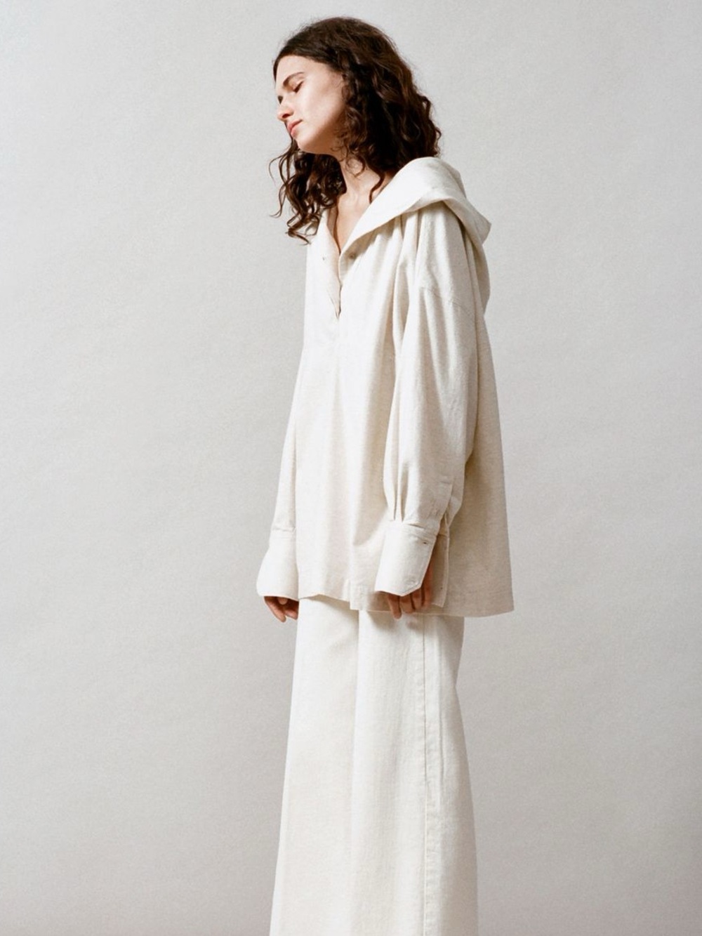 Elizabeth and James Olsen Pre-Fall 2018 Oversized Hooded Top M 100% Cotton